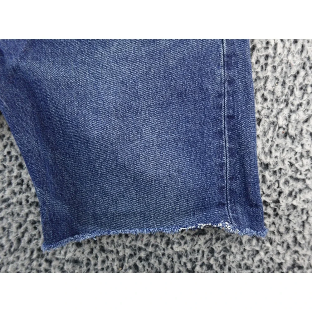 Levi's 501 Selvedge Cutoff Denim Shorts Blue Distressed Frayed Hem Men's Size 32